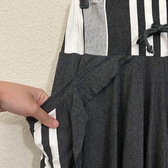 ETERNAL MODE Lotus Pants Heather Gray High Rise Stretch Asymmetric NWOT - Picture 7 of 16